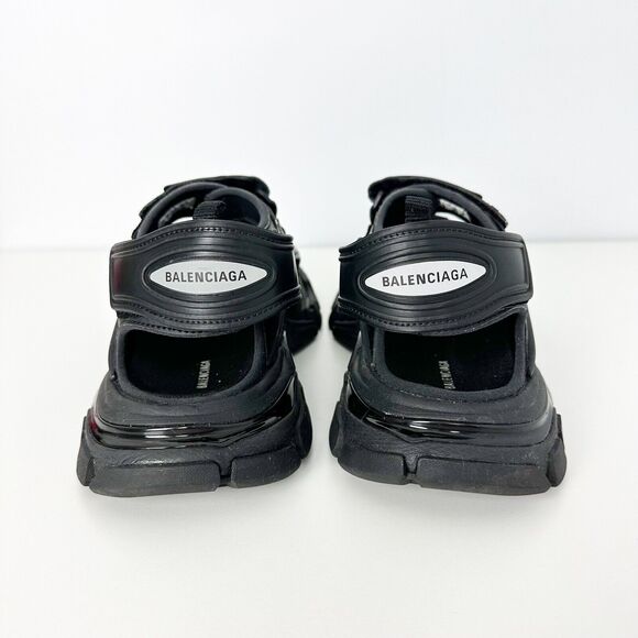 Balenciaga Black Track Runner Slide Sandals - Picture 6 of 11